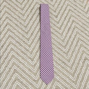 The Tie Bar Purple and White Checkered Tie